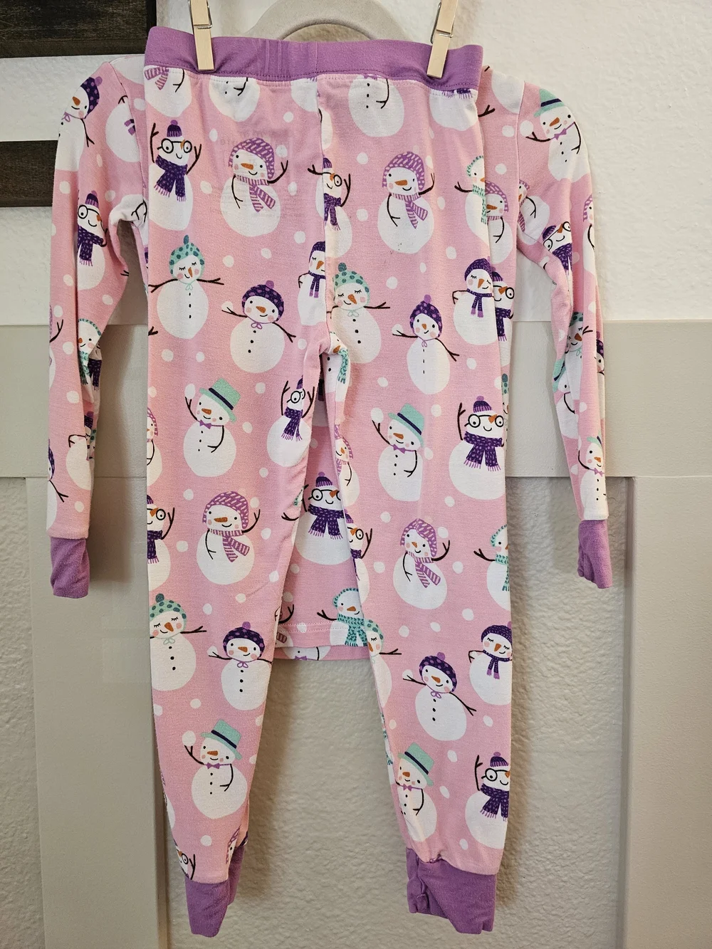 Little Sleepies Pink Snow Much Fun Print Size 3T